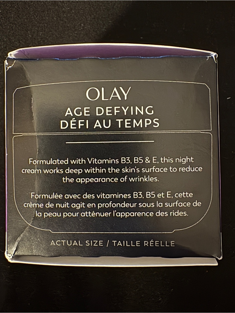 Olay Age Defying Anti-Wrinkle Night Cream Vitamins B3 B5 E 2 oz NEW - Picture 5 of 7